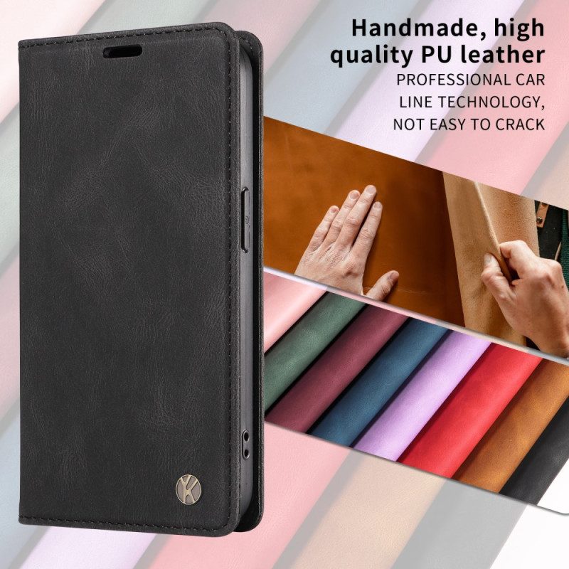 Flip Case Für Xiaomi Redmi Note 15 5g Yikatu-wildlederoptik