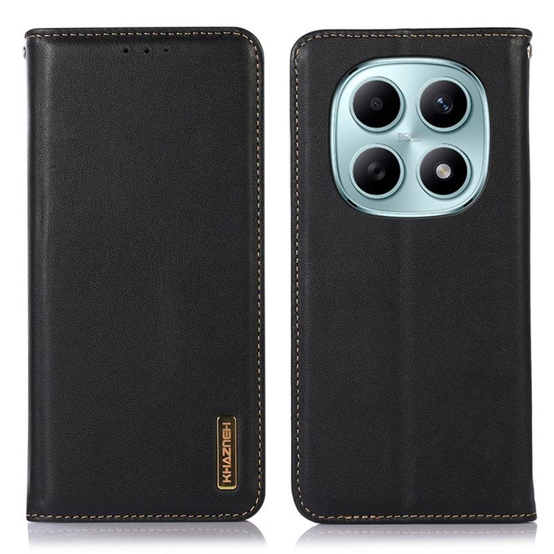 Flip Case Xiaomi Redmi Note 15 5g Echtes Khazneh-leder