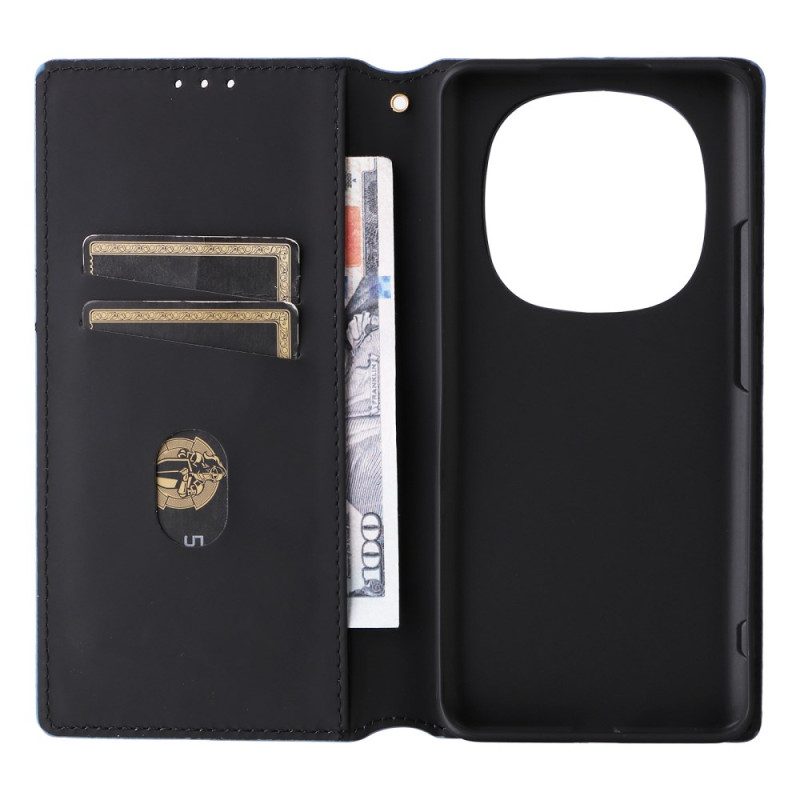 Flip Case Xiaomi Redmi Note 15 5g Handyhülle Graviertes Rautenmuster