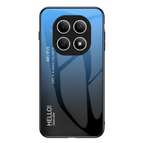 Hülle Für Xiaomi Redmi Note 15 5g Gehärtetes Glas Mit Hello-motiv