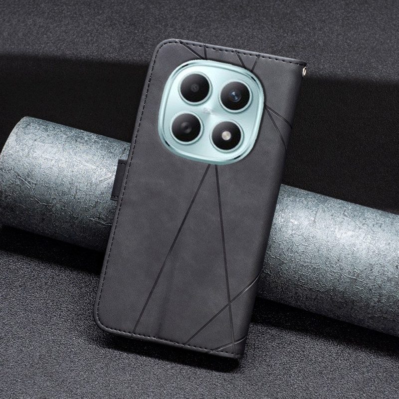 Lederhüllen Für Xiaomi Redmi Note 15 5g Binfen Color Geometrisches Muster