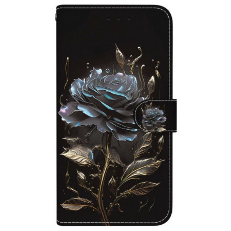 Lederhüllen Für Xiaomi Redmi Note 15 5g Schwarze Rose