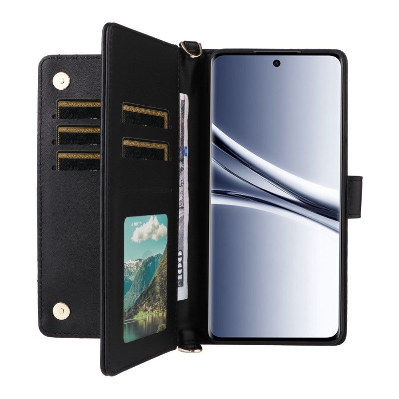 Lederhüllen Xiaomi Redmi Note 15 5g Gesteppt Mit Schulterriemen Armband