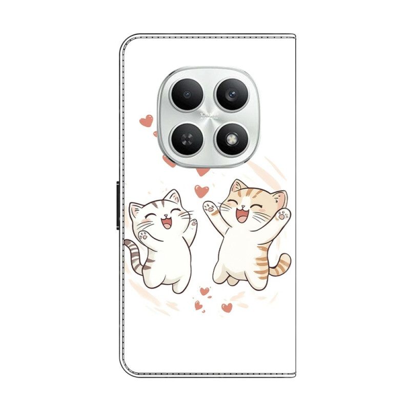 Lederhüllen Xiaomi Redmi Note 15 5g Handyhülle Lustige Katzen