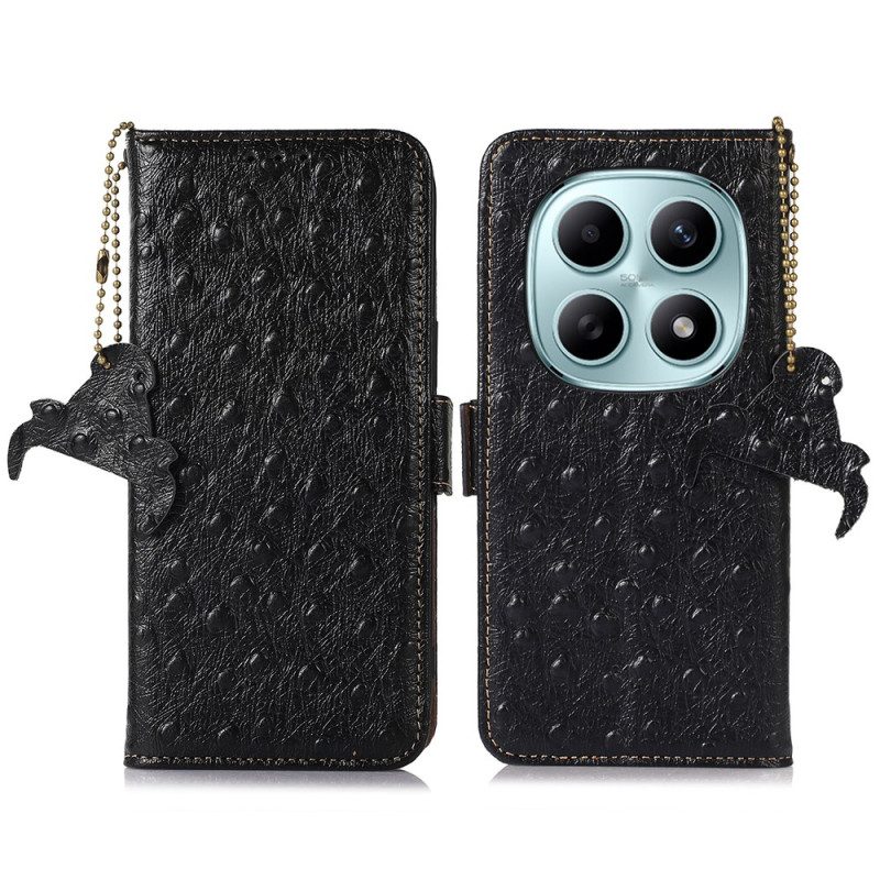 Lederhüllen Xiaomi Redmi Note 15 5g Handyhülle Rfid-blockierung Und Echtleder