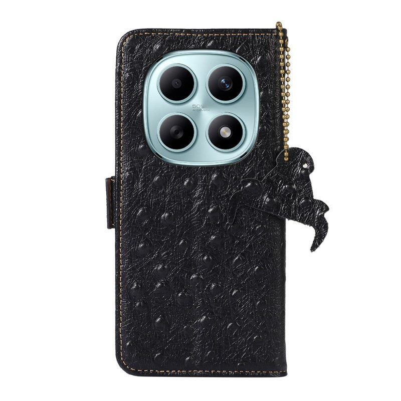 Lederhüllen Xiaomi Redmi Note 15 5g Handyhülle Rfid-blockierung Und Echtleder