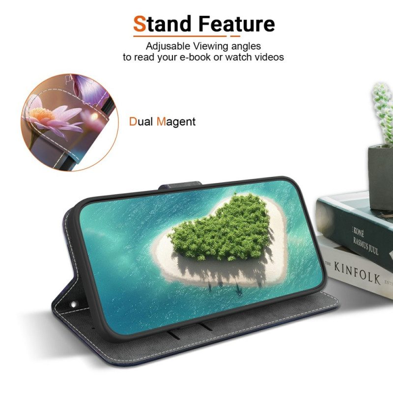 Lederhüllen Xiaomi Redmi Note 15 5g Handyhülle Schmetterling Mit Blütenmuster