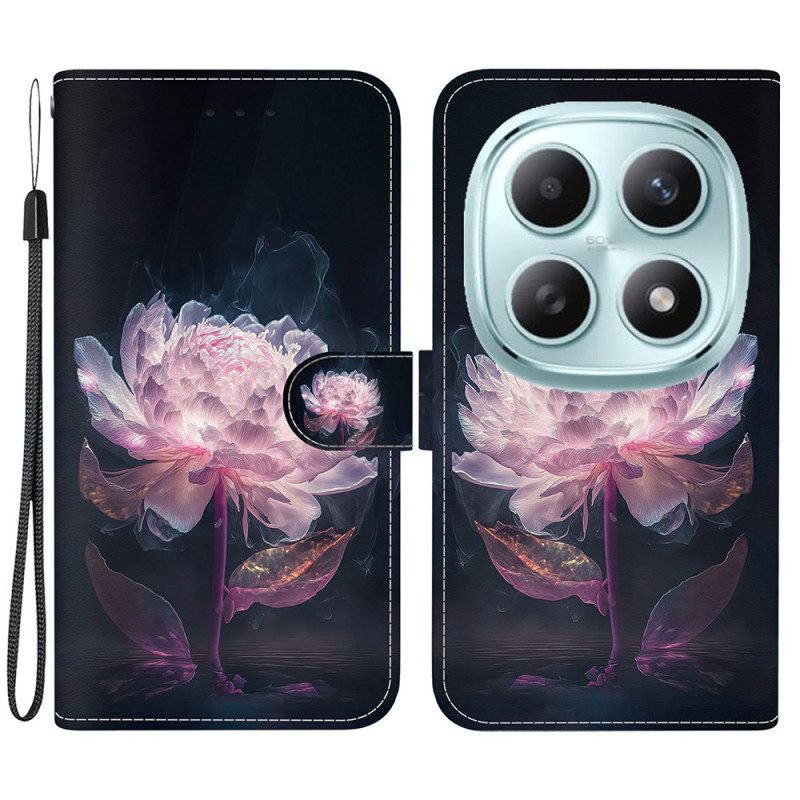 Lederhüllen Xiaomi Redmi Note 15 5g Lila Pfingstrose