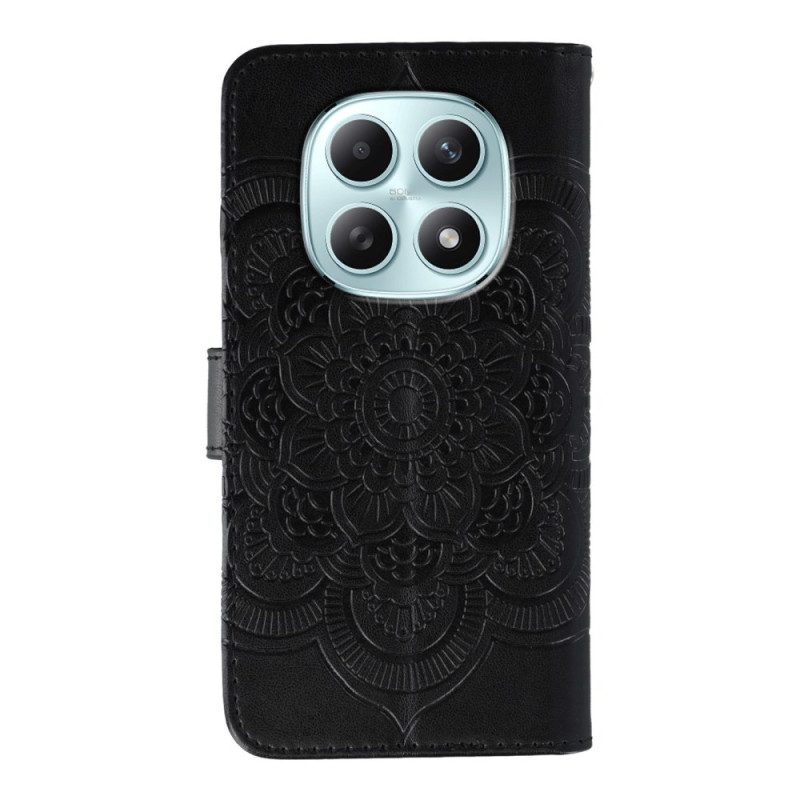 Lederhüllen Xiaomi Redmi Note 15 5g Mandala Und Strasssteine
