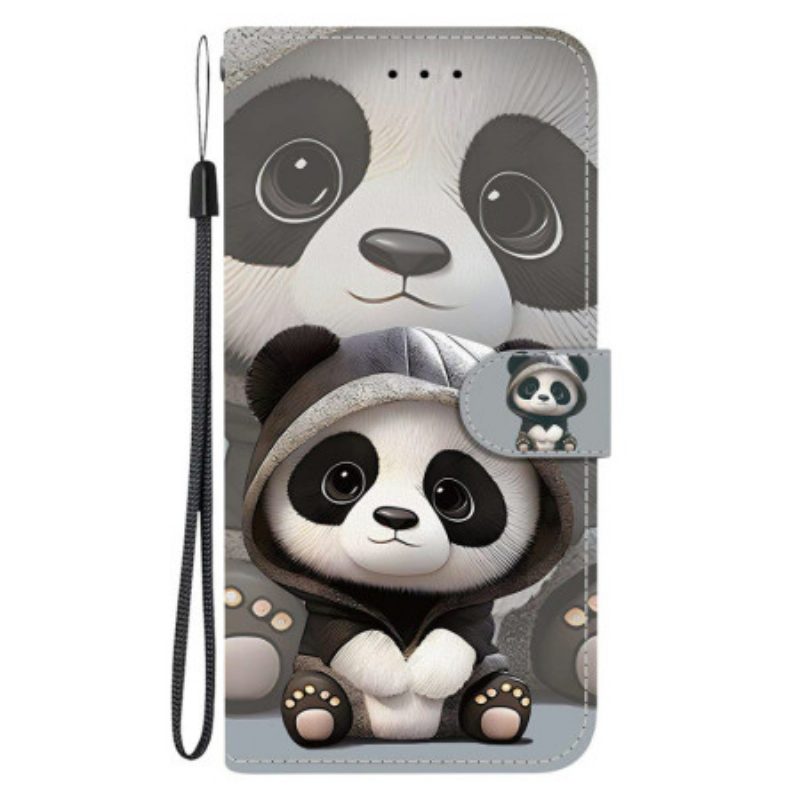 Lederhüllen Xiaomi Redmi Note 15 5g Panda-muster