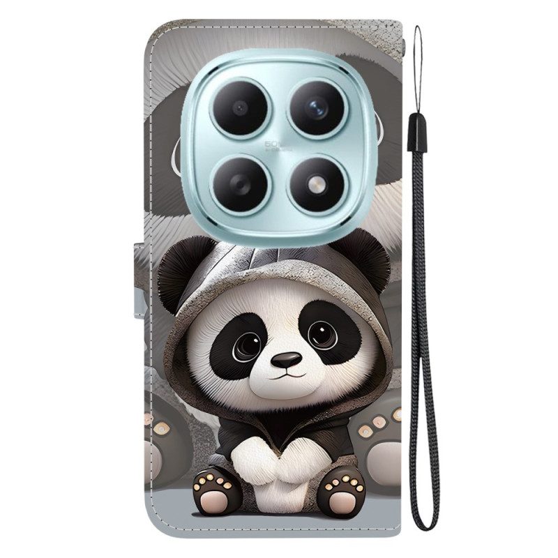 Lederhüllen Xiaomi Redmi Note 15 5g Panda-muster