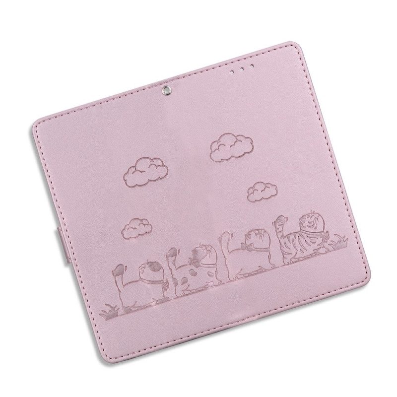 Lederhüllen Xiaomi Redmi Note 15 5g Rfid-blockierung Und Katzenmuster