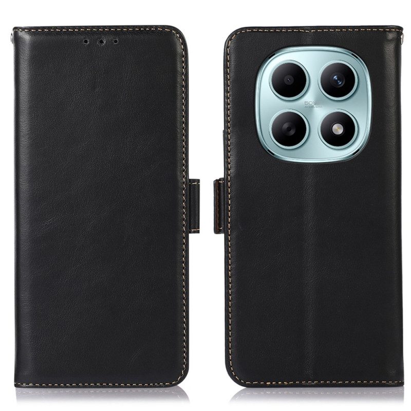 Lederhüllen Xiaomi Redmi Note 15 5g Rfid-schutz In Echtleder