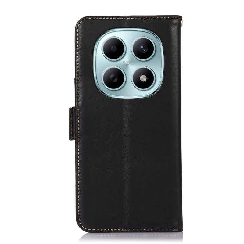 Lederhüllen Xiaomi Redmi Note 15 5g Rfid-schutz In Echtleder