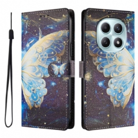 Lederhüllen Xiaomi Redmi Note 15 5g Schmetterling Mit Sternen