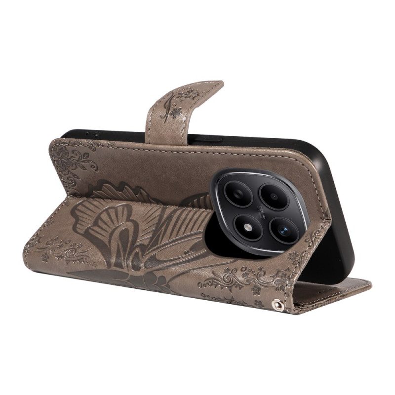 Lederhüllen Xiaomi Redmi Note 15 5g Schmetterlingsmuster