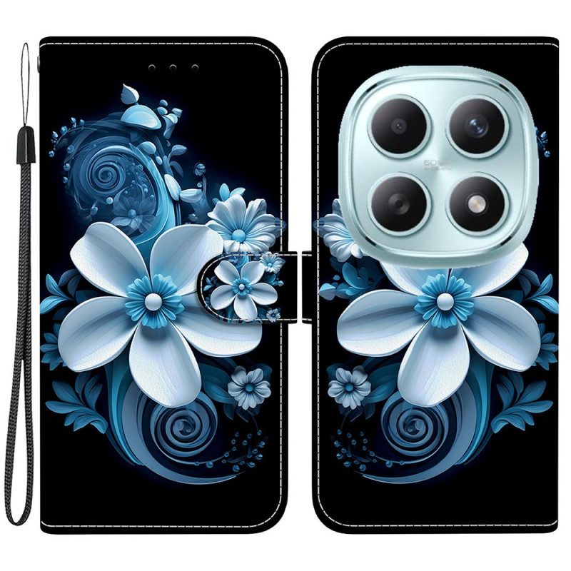 Lederhüllen Xiaomi Redmi Note 15 5g Schwarze Orchidee