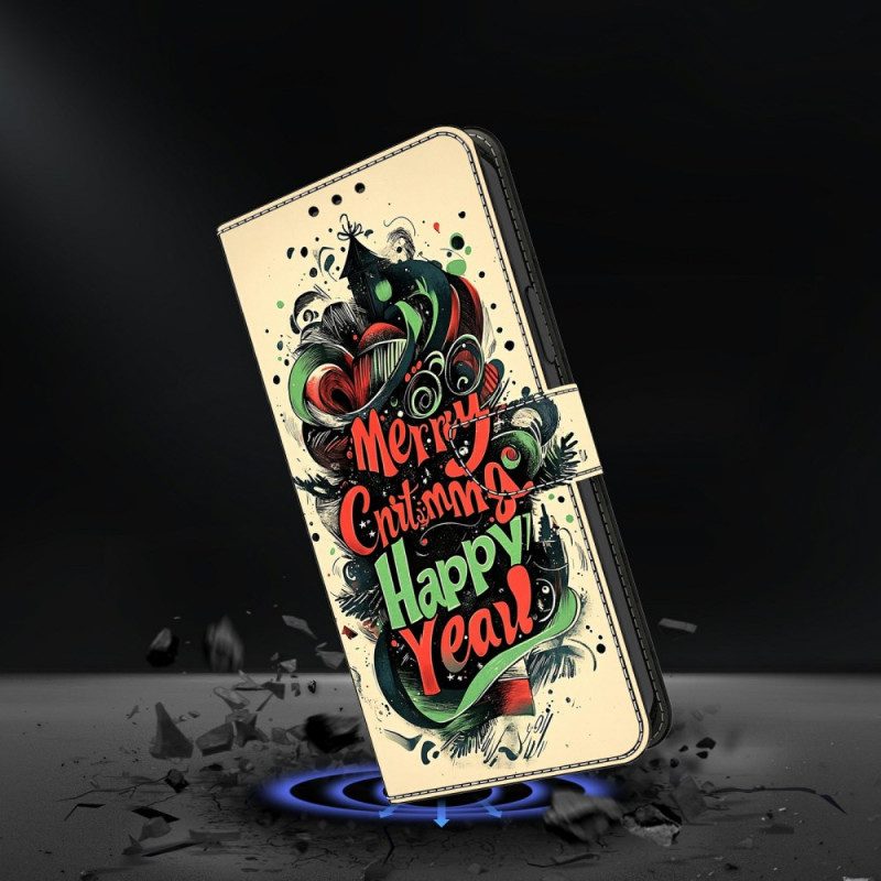 Lederhüllen Xiaomi Redmi Note 15 5g Weihnachtliches Graffiti