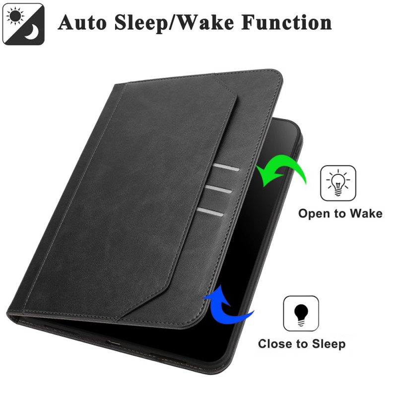 Case Für iPad (2025) Brieftasche Und Freihändiger Ständer