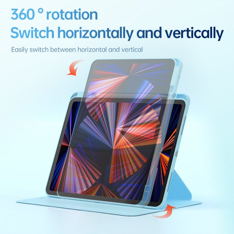 Case Für iPad (2025) Drehbarer Ständer Und Pastellfarbener Bezug
