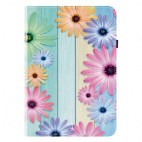 Case iPad (2025) Bunte Sonnenblumen