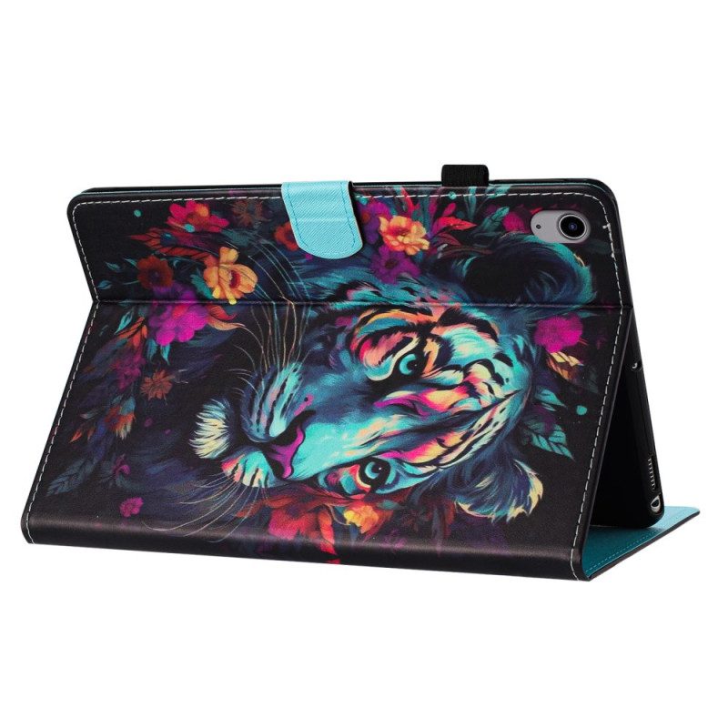 Case iPad (2025) Bunter Tiger