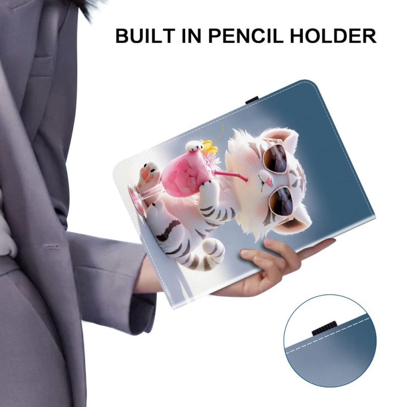 Case iPad (2025) Cartoon-tiger