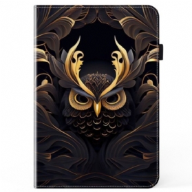 Case iPad (2025) Goldene Eule