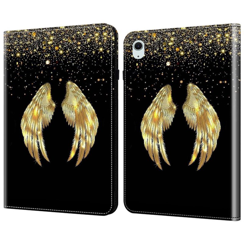 Case iPad (2025) Goldene Flügel