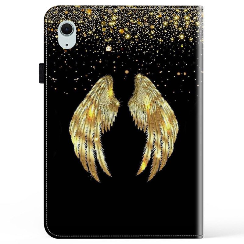 Case iPad (2025) Goldene Flügel