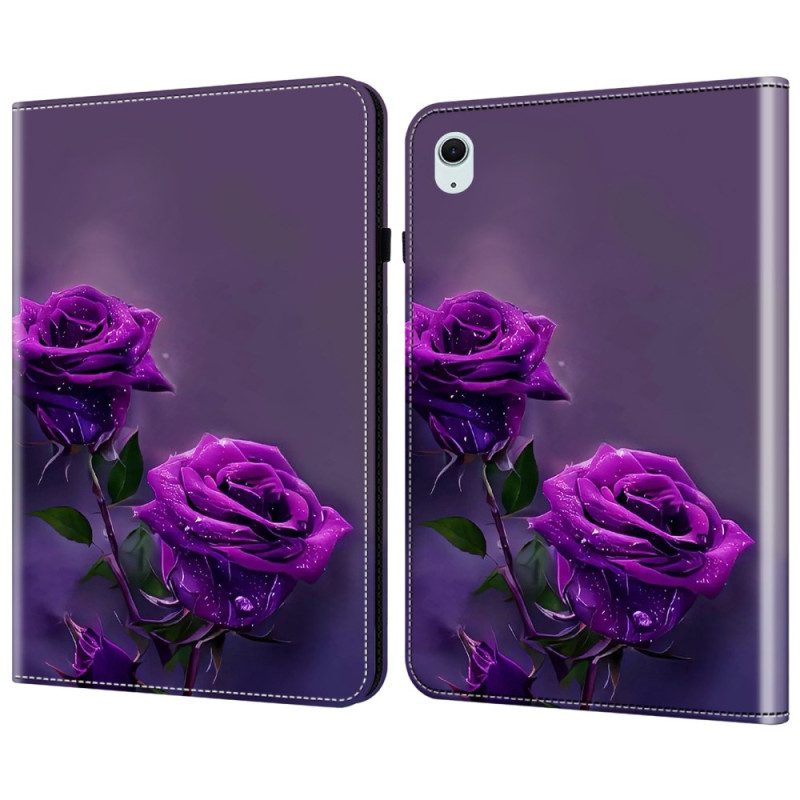 Case iPad (2025) Handyhülle Lila Rosen