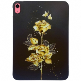 Hülle iPad (2025) Goldene Rose