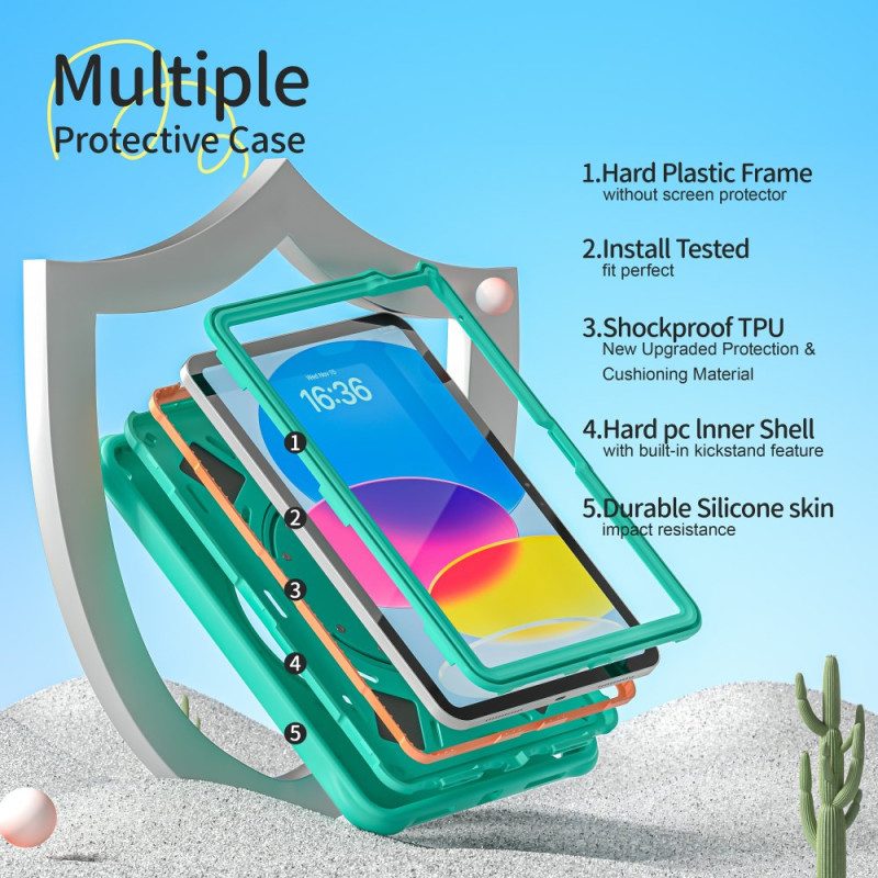 Hülle iPad (2025) Handyhülle Dinosaurier-gurt Und -halterung Für Kinder