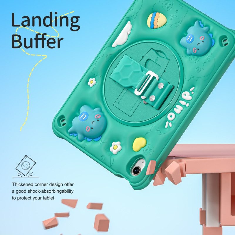 Hülle iPad (2025) Handyhülle Dinosaurier-gurt Und -halterung Für Kinder