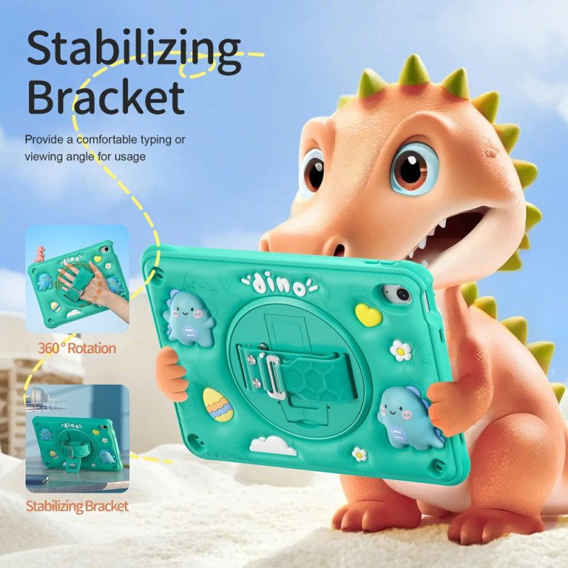 Hülle iPad (2025) Handyhülle Dinosaurier-gurt Und -halterung Für Kinder