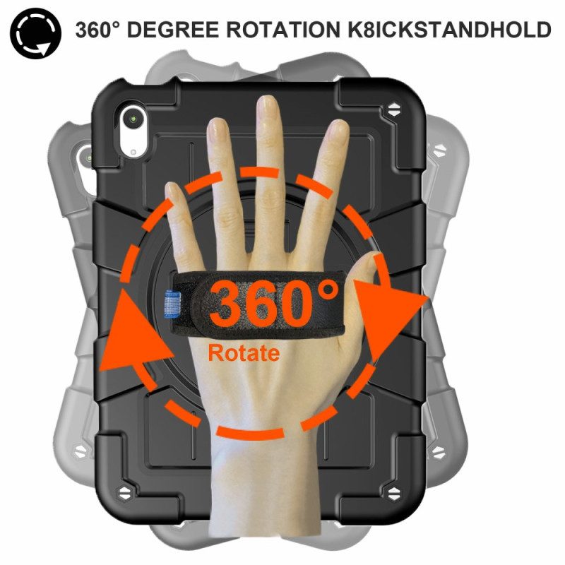 Hülle iPad (2025) Handyhülle Stabiler Drehgurt Und Ständer