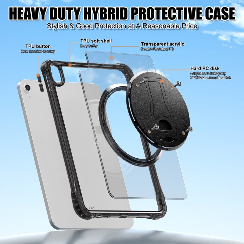 Hülle iPad (2025) Handyhülle Transparenter Integrierter Ständer