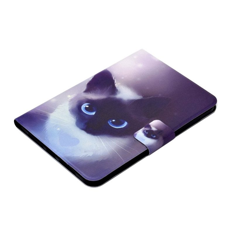 Lederhüllen Für iPad (2025) Blauäugige Katze
