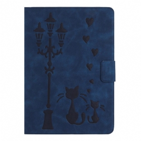 Lederhüllen Für iPad (2025) Katzenmuster