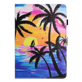 Lederhüllen Für iPad (2025) Kokospalmen