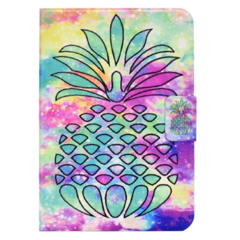 Lederhüllen iPad (2025) Grafische Ananas