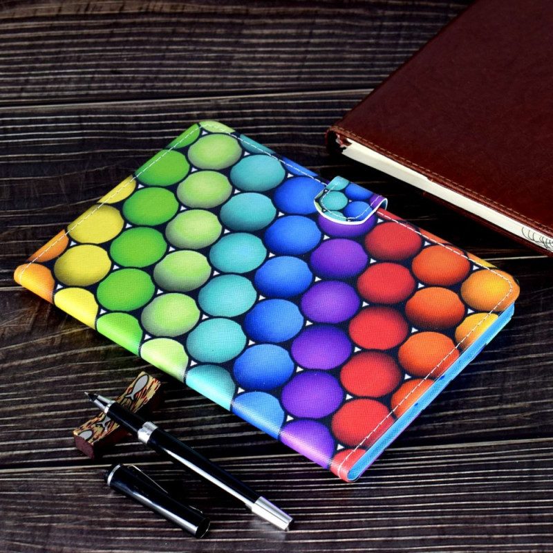 Lederhüllen iPad (2025) Handyhülle Geometrisches Design