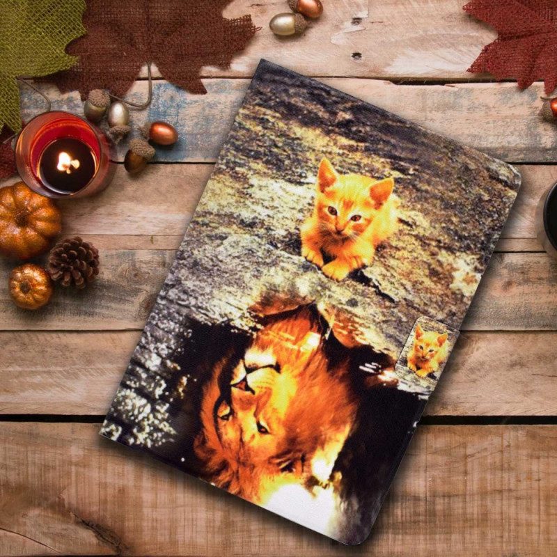 Lederhüllen iPad (2025) Handyhülle Katze