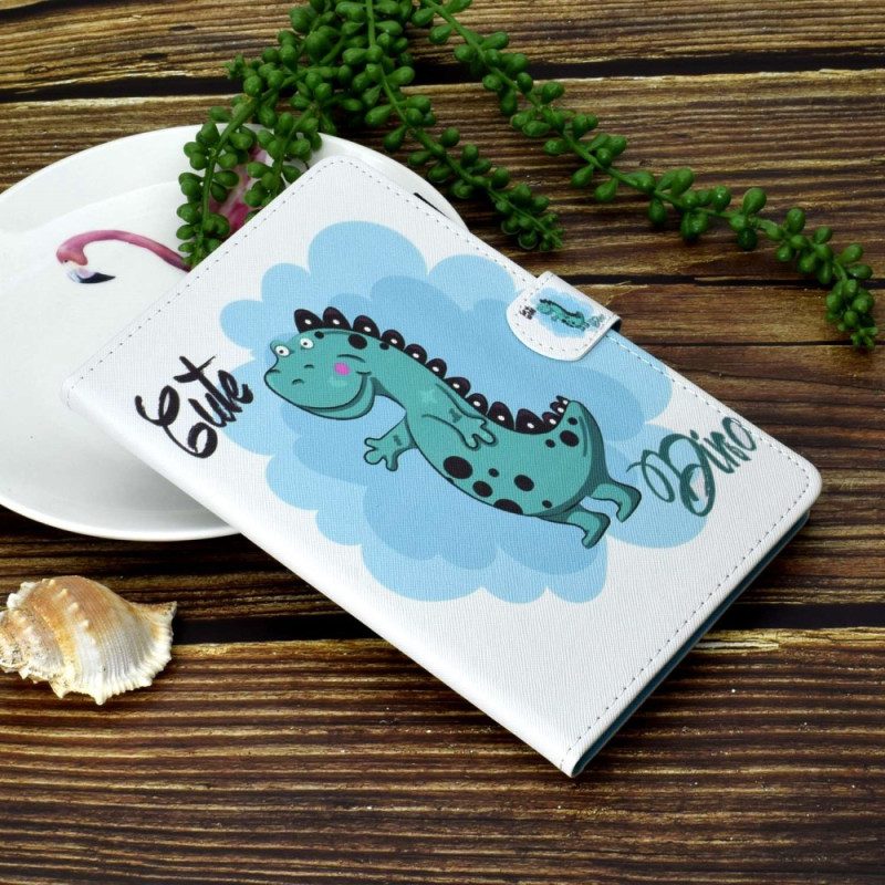 Lederhüllen iPad (2025) Handyhülle Süßer Dino
