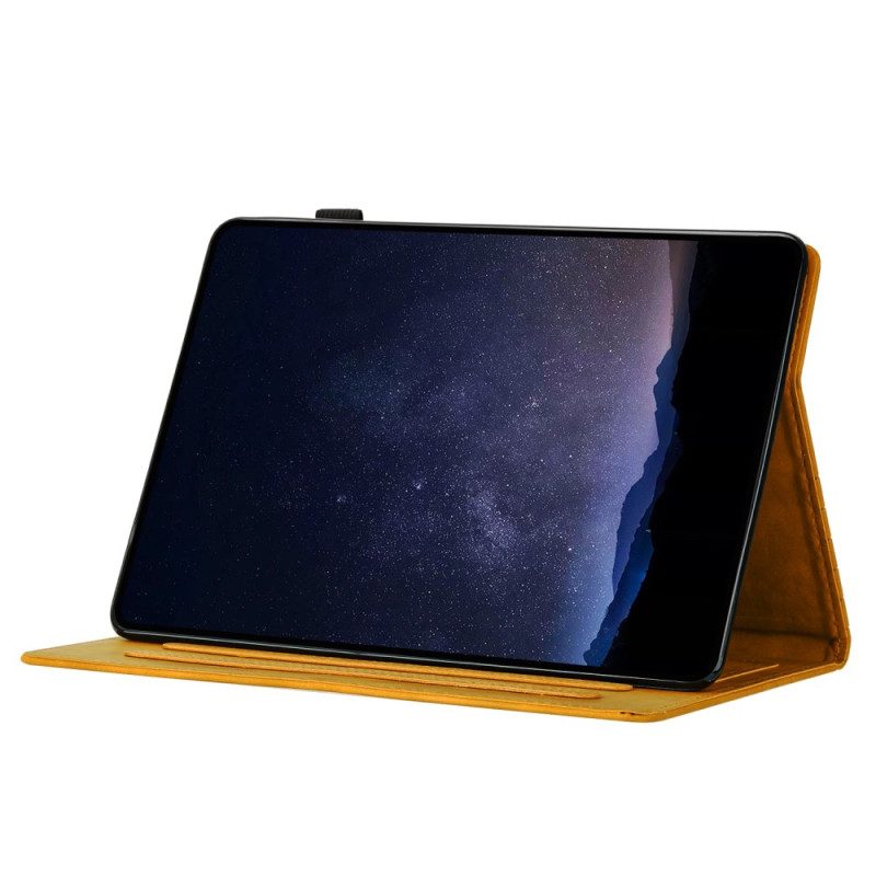 Lederhüllen iPad (2025) Wabenmuster