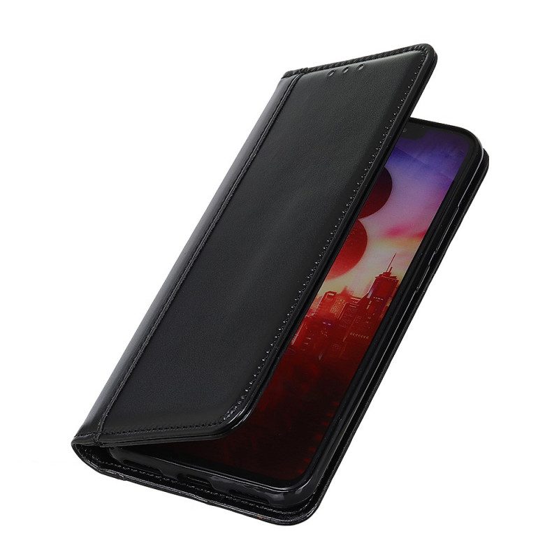 Schutzhülle Für Samsung Galaxy A13 5G / A04s Flip Case Glänzendes Spaltleder
