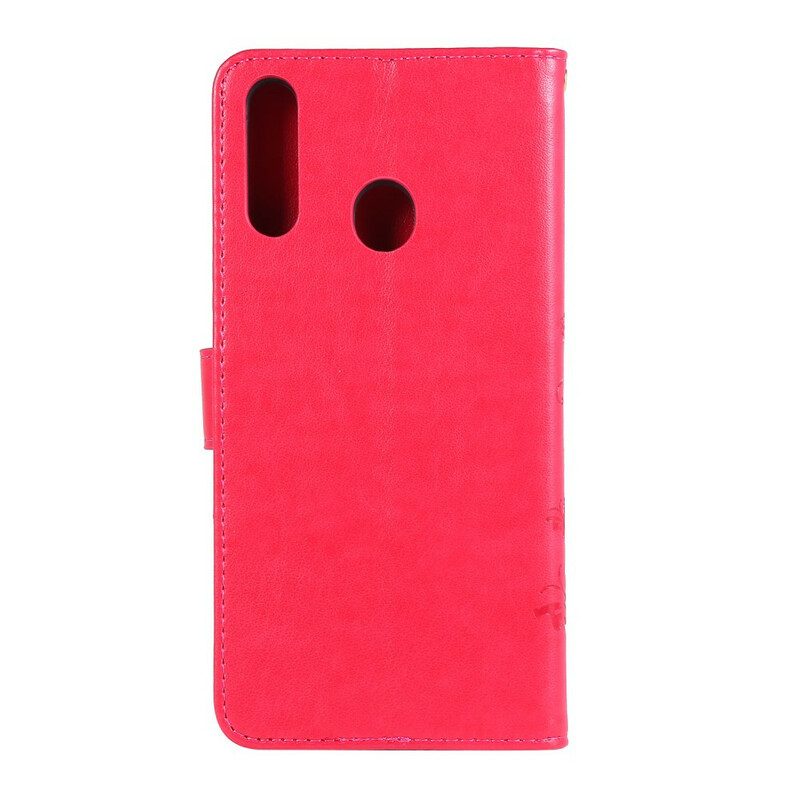 Flip Case Für Samsung Galaxy A20s Schmetterlinge Und Blumen