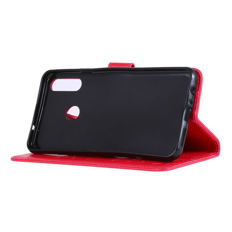 Flip Case Für Samsung Galaxy A20s Schmetterlinge Und Blumen