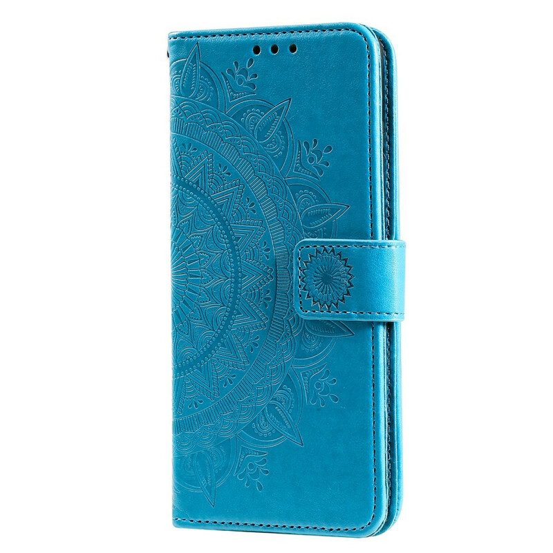 Lederhüllen Für Samsung Galaxy A20s Sonnenmandala