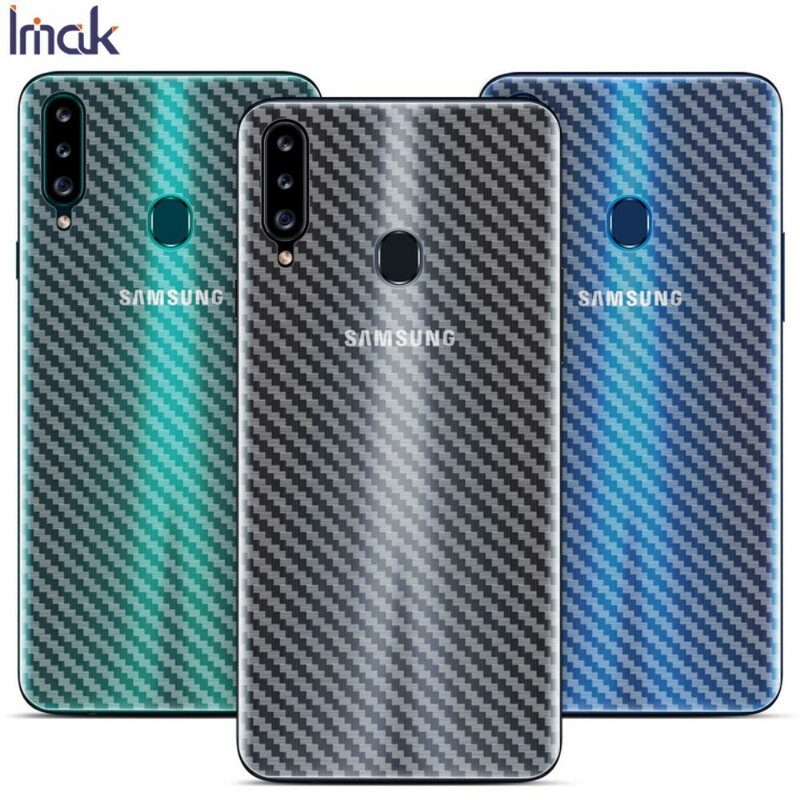 Rückseitenschutzfolie Für Samsung Galaxy A20S Style Carbon Imak